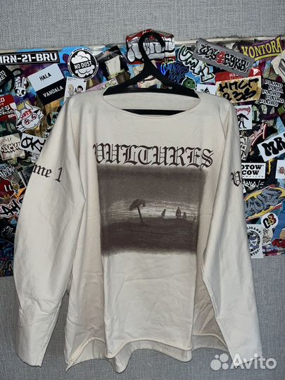 Лонгслив vultures kanye west оригинал 2 размер