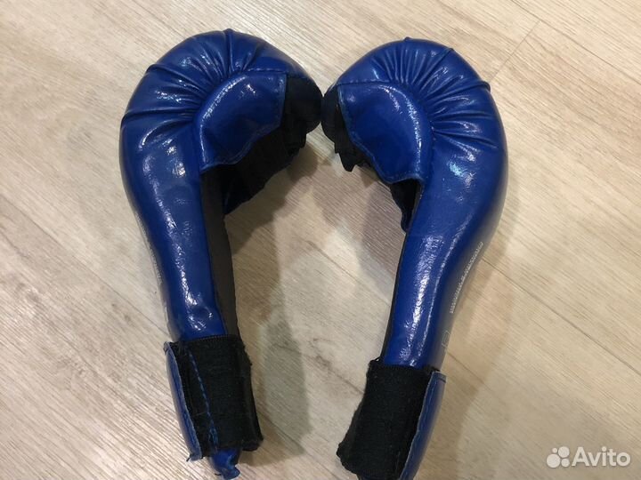 Перчатки спарринговые Leco синие