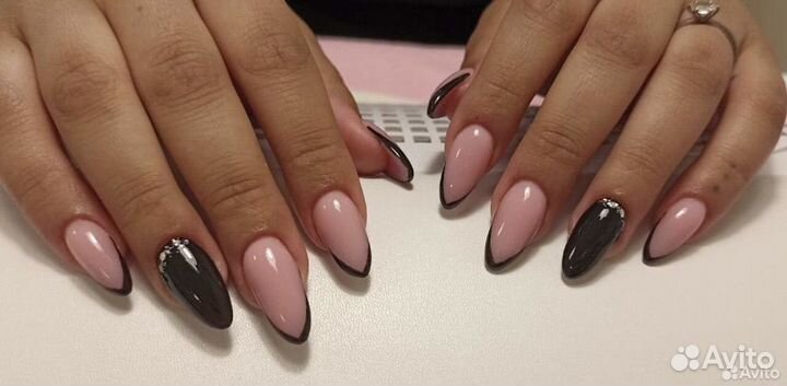 Маникюр наращивание ногтей