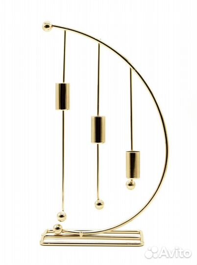 Подсвечник металлический для высоких свечей