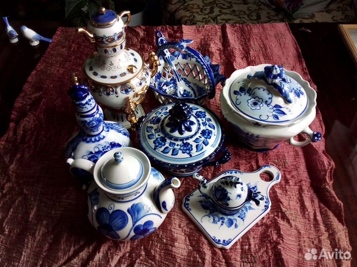 Посуда гжель