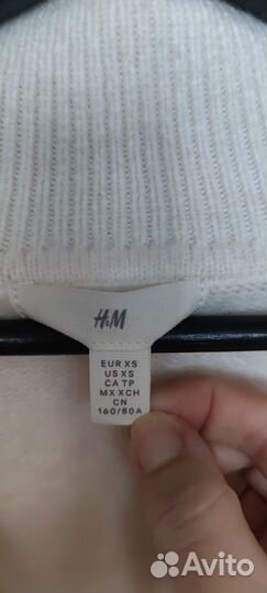 Платье H&M теплое молочное