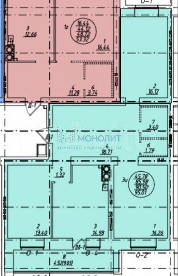 3-к. квартира, 90,5 м², 6/14 эт.