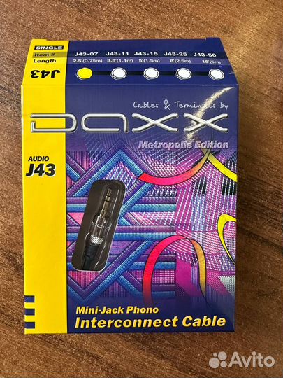 Кабель AUX Daxx J43 (0.75м)