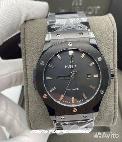 Часы мужские черные механика с автоподзаводом