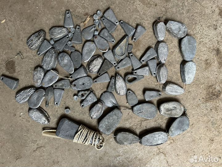 Грузила из свинца и кукуны рыболовные