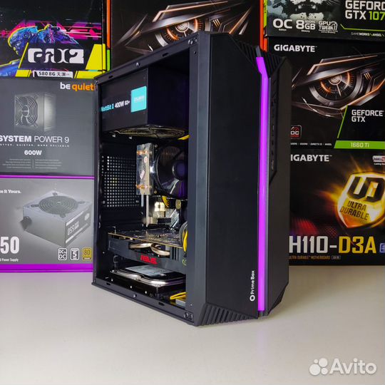 Игровой пк Intel 6 ядер + RX 570 + 16 RAM