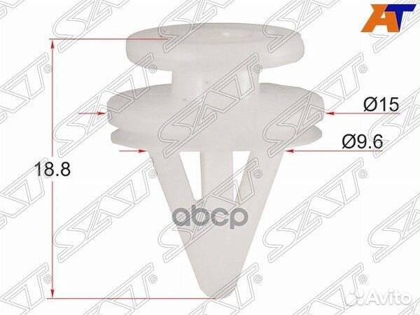 Клипса молдинга renault/nissan (1 шт.) stke168 Sat
