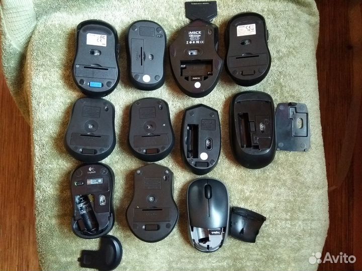 Мышки беспроводные на запчасти 11 шт пакет