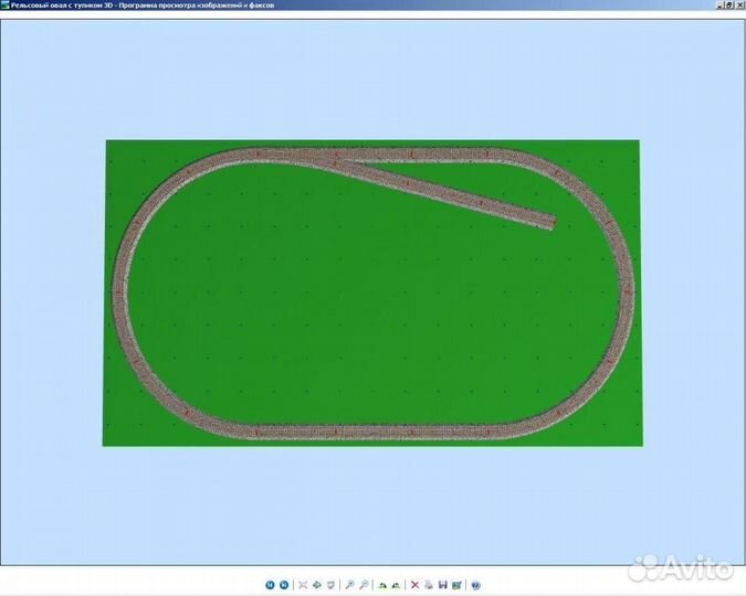 Рельсовый овал с отклонением в тупик Piko HO