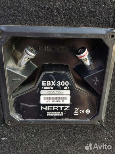 Сабвуфер Hertz EBX 300 + Усилитель Auditor