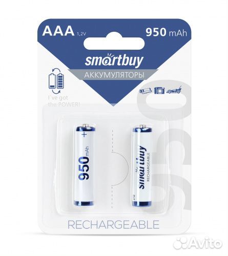 Акб AAA 950mAh SmartBuy 2 шт