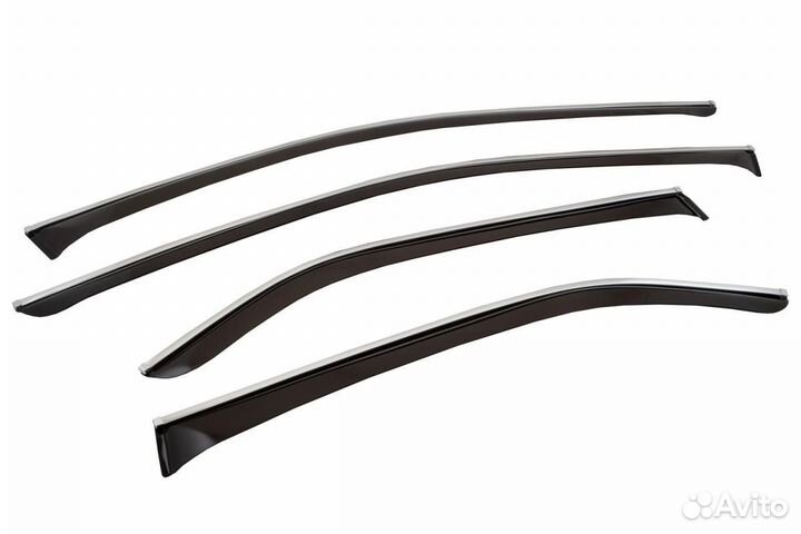 Дефлекторы хром окон toyota camry 2011-2018