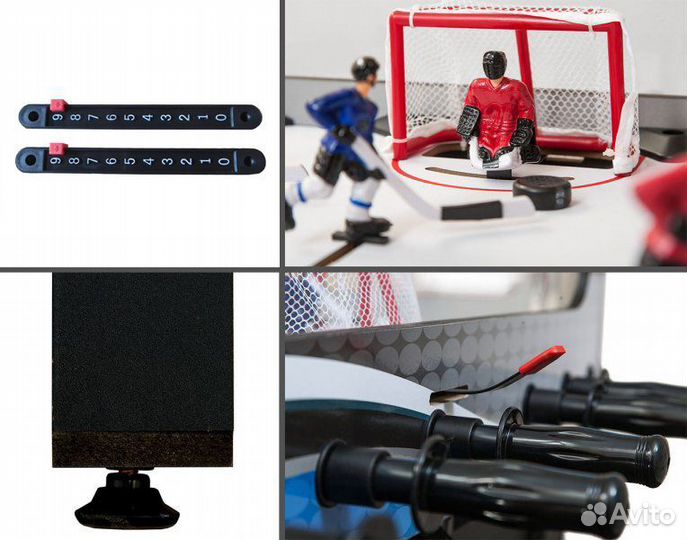 Настольный хоккей Аляска Alaska, серо-синий