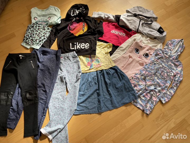 Вещи пакетом на девочку 140 146