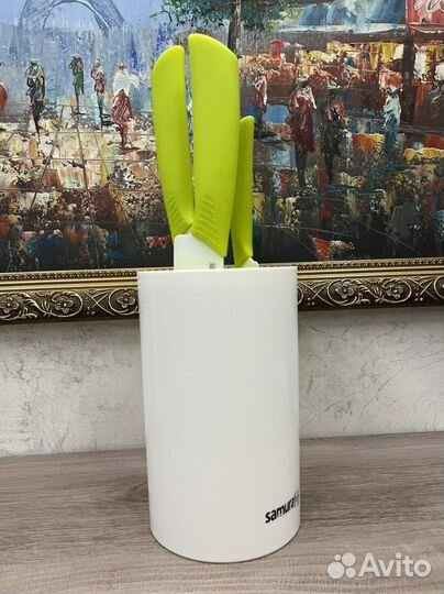 Набор кухонных керамических ножей Samura