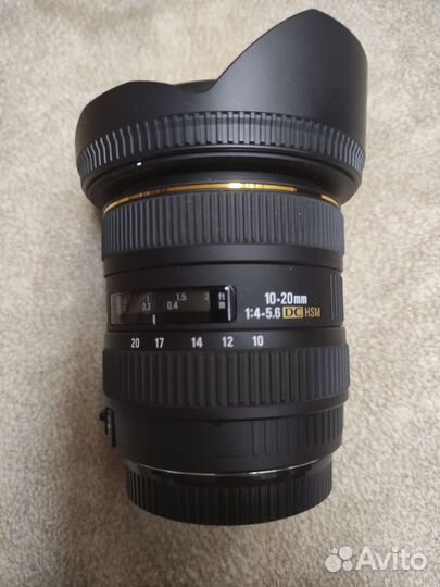Объектив Sigma 10-20mm 1:4.5-5.6 EX DC HSM