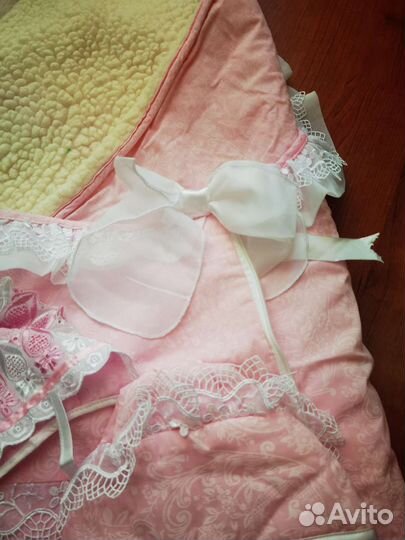 Конверт на выписку для девочки зима