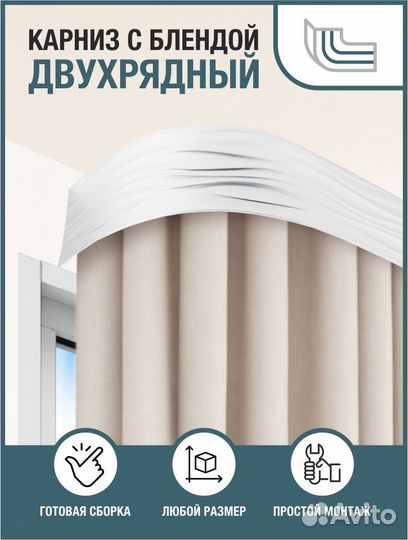 Карнизы для штор потолочный