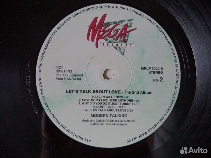 Modern Talking - Let's Talk About Love (Mega) 1985