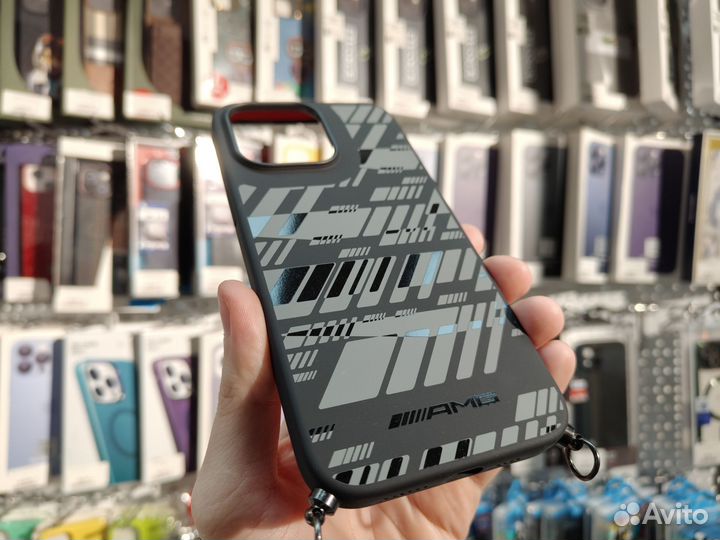 Новый чехол AMG iPhone 14 Pro Max Style Strap