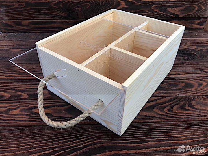 Деревянные ящики и коробки для подарков оптом