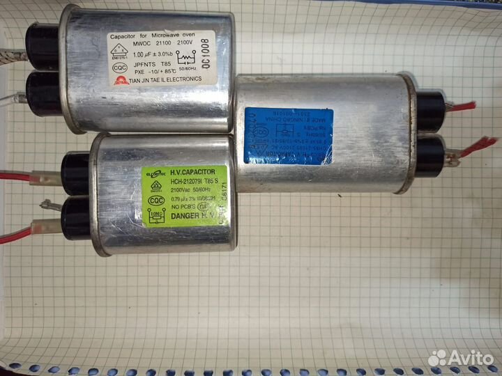 Конденсаторы свч 1 мкф 2100 в