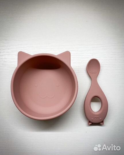 Набор детской силиконовой посуды