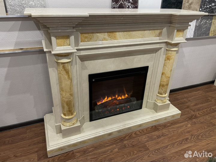 Каминный портал мраморный