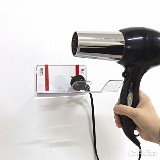 Держатель для фена настенный 160х90х60 мм самоклея