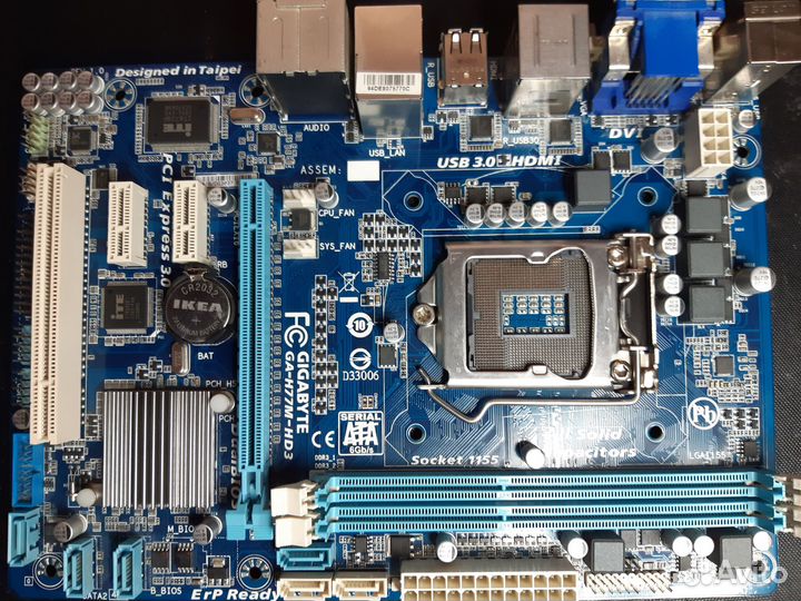 Материнская плата 1155 GA-H77M-HD3