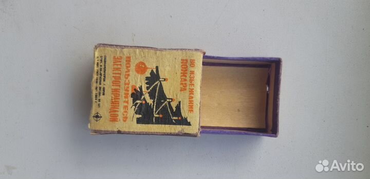 Спички СССР 1969г. в деревянном коробке зелёные