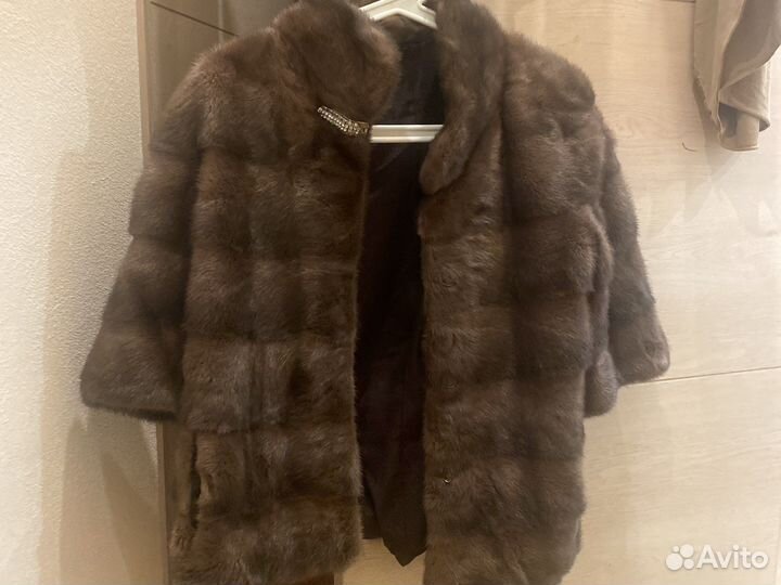 Норковый полушубок 44
