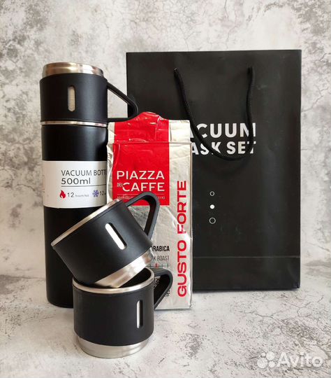 Подарочный набор термос+кофе