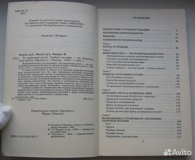 Медоуз Д. Х. За пределами роста