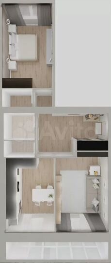 2-к. квартира, 66 м², 8/10 эт.