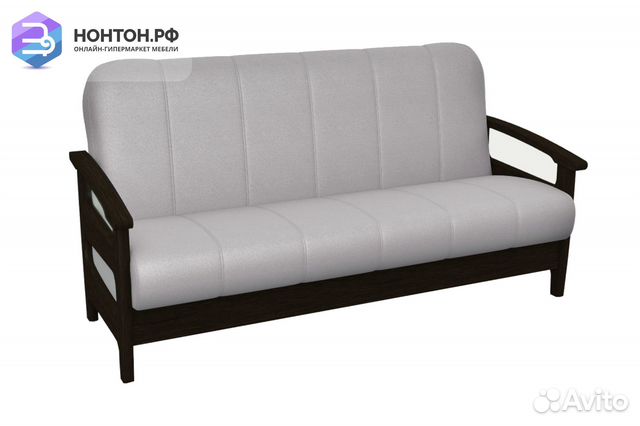 Диван книжка Омега серый / венге