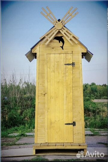 Уличный туалет деревянный вщч 133