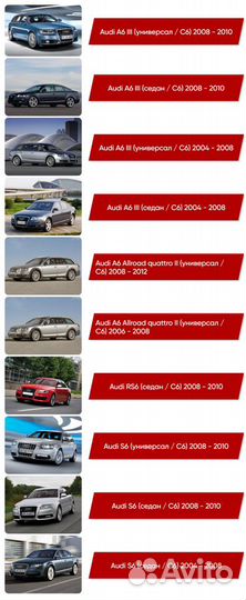 Коврики ворсовые Audi RS6 C6 2008 - 2010