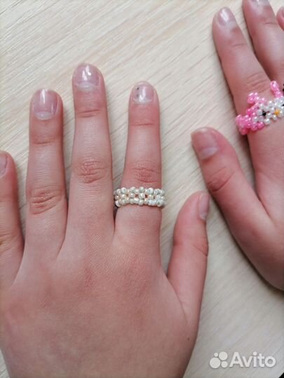 Колечки из бисера для девочки (Куроми)