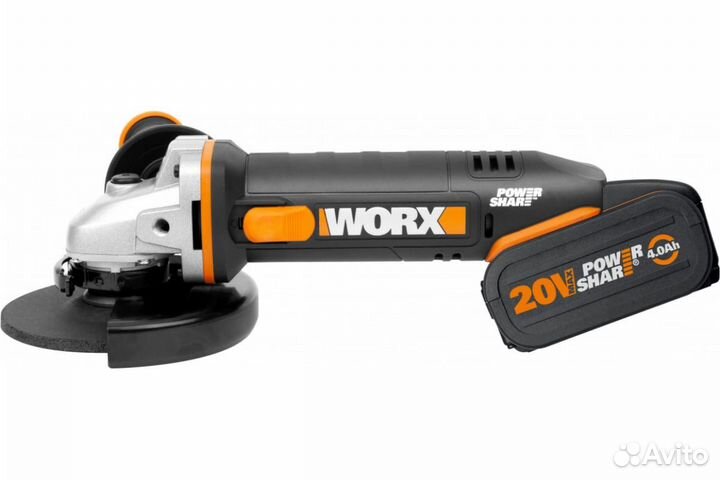 Аккумуляторная угловая шлифмашина worx WX803