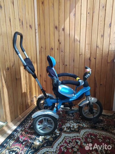 Трехколесный велосипед с родительской ручкой