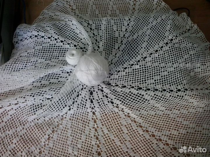 Скатерть ручная работа крючком