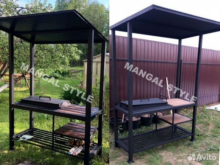 Мангал с крышей