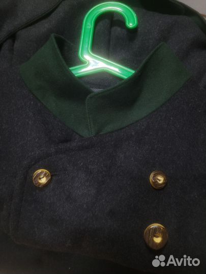 Двубортное баварское пальто шерсть