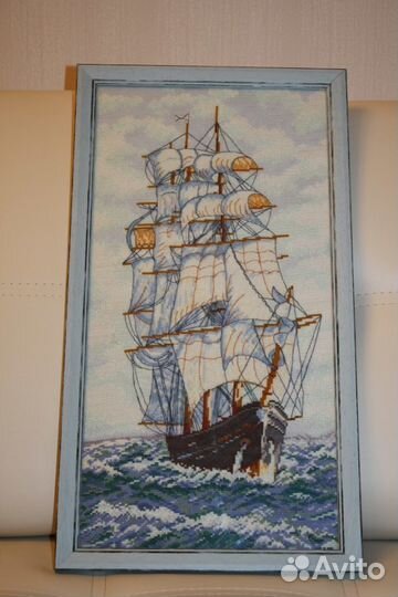 Картина вышитая крестом 