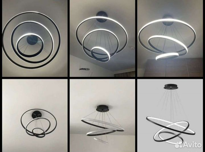 Люстра Светодиодная Светильник Подвесной Разные