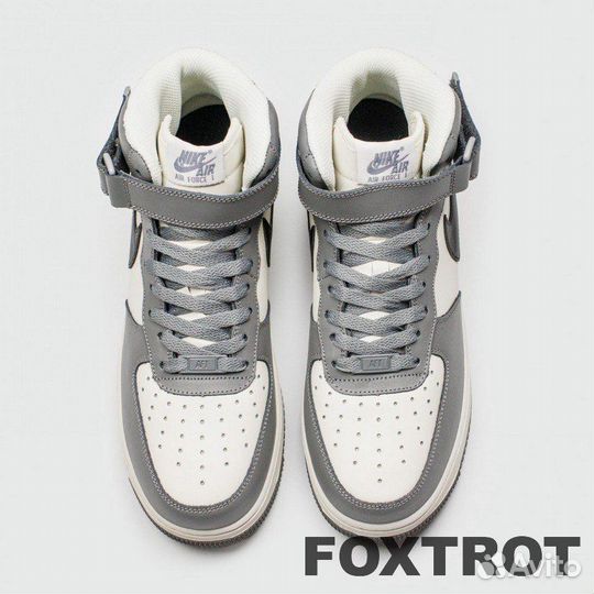 Кроссовки Nike Air Force 1 Mid Grey / White Black