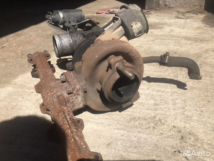 Выпускной коллектор с турбиной на m57