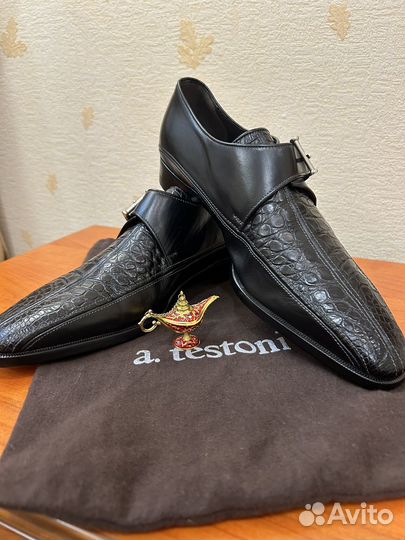 Туфли A.Testoni Real Croco